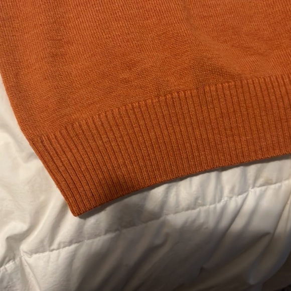 Jacob Miller 100% Merino Wool Collared Sweater - M - Burnt Orange - Picture 9 of 9